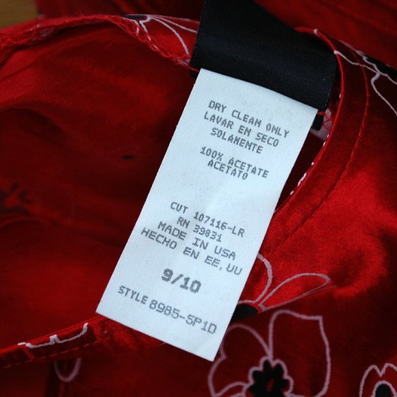 Vintage 90s y2k MM My Michelle Floral Acetate Dress - Picture 4 of 7